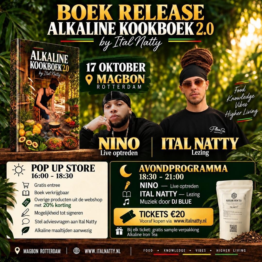 Ticket Boek Release Alkaline Kookboek 2.0 – 17 oktober